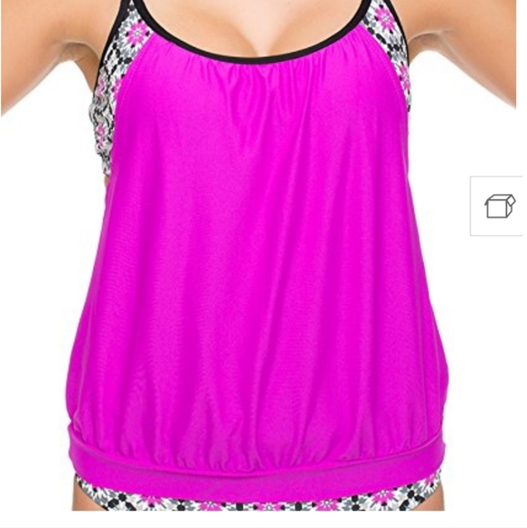 Next Double Up SC Tankini Top Size 32 B/C NWT - Picture 6 of 10